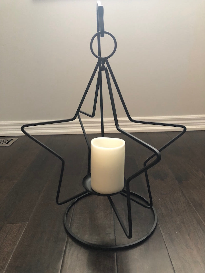 Large Star Candle Holder and  24” Stand $44.00